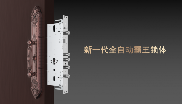 豪庭新贵：亚太天能全新推出F8全自动古典滑盖别墅锁(图4)